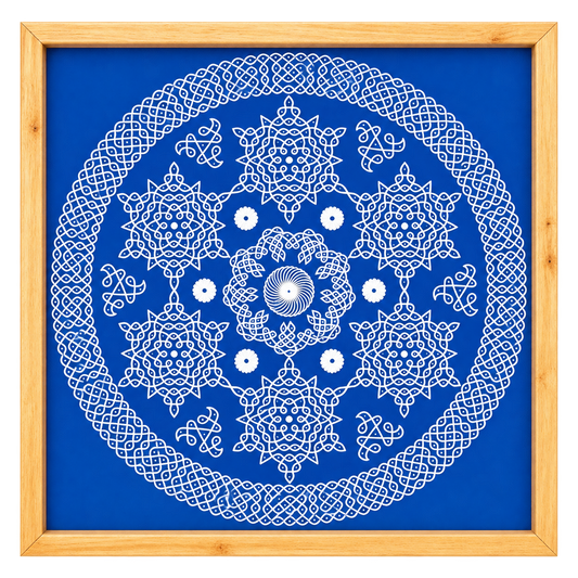 WJ4012  Biggest Kalyana Kolam Stencil  40 Inch