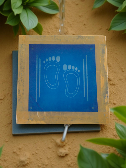 Rangly Lakshmi Padham Model 1 Rangoli Stencil Wooden 5X5 Inches Pack of 1 piece