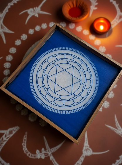 Rangly Sri Yantra Model 6  Rangoli Stencil Wooden 12x12 Inches Pack of 1 piece