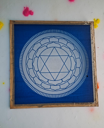 Rangly Sri Yantra Model 6  Rangoli Stencil Wooden 12x12 Inches Pack of 1 piece