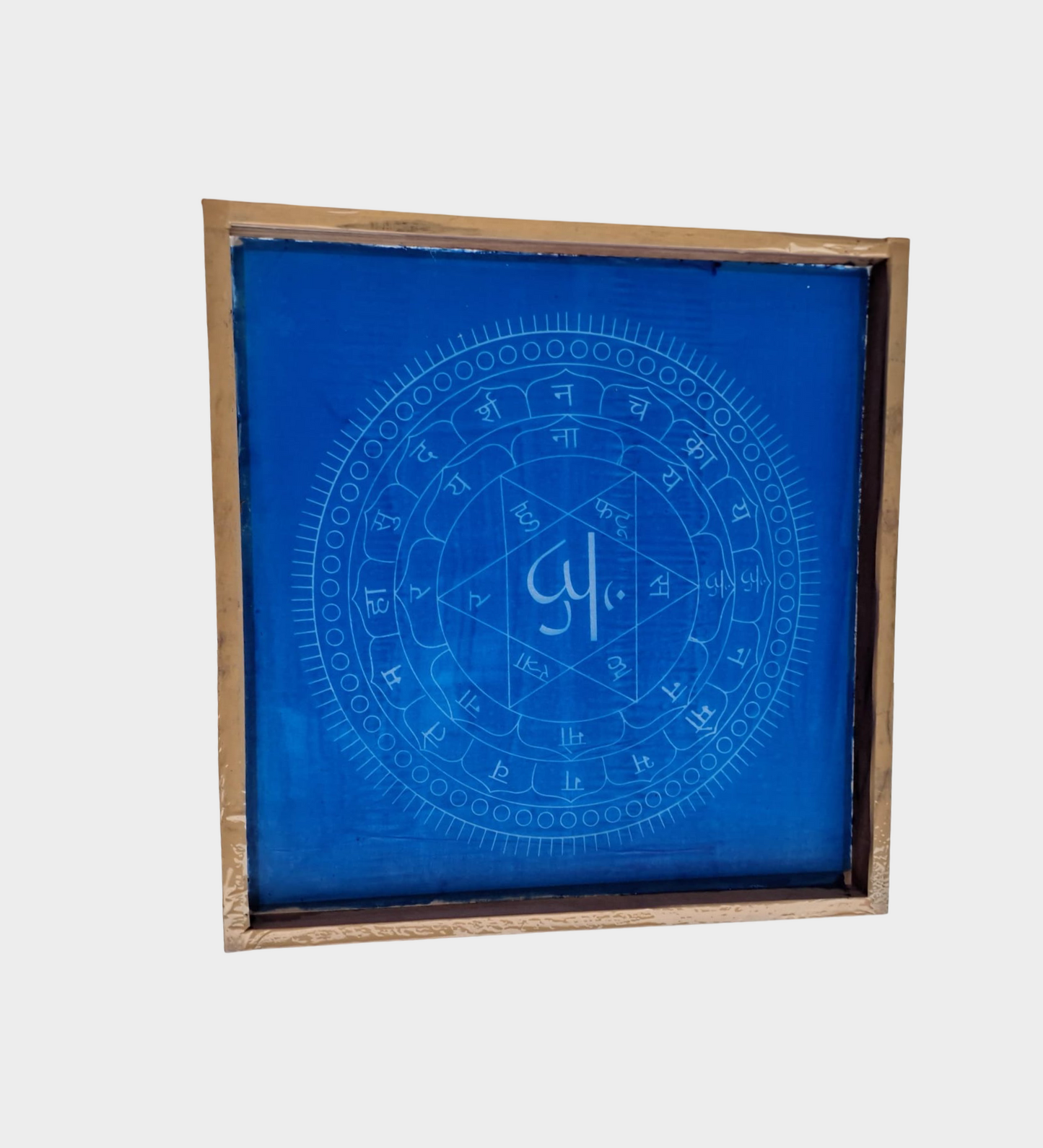 Rangly Sri Yantra Model 7  Rangoli Stencil Wooden 12x12 Inches Pack of 1 piece