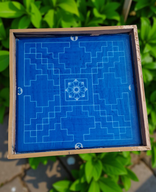Rangly Sri Yantra Model 8 Rangoli Stencil Wooden 12x12 Inches Pack of 1 piece