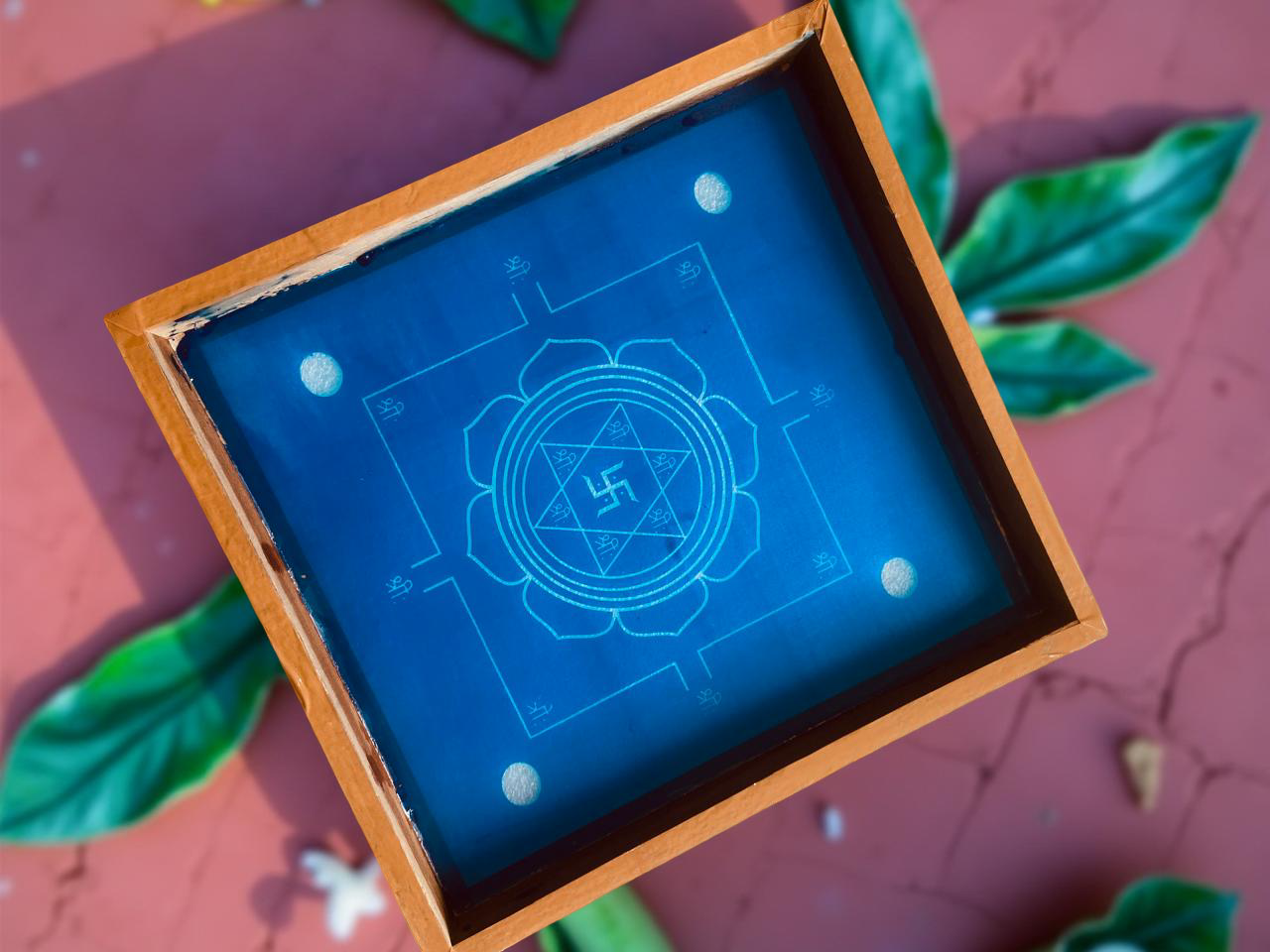 Rangly vastumandala yantra Rangoli Stencil Wooden 10x10 Inches Pack of 1 piece