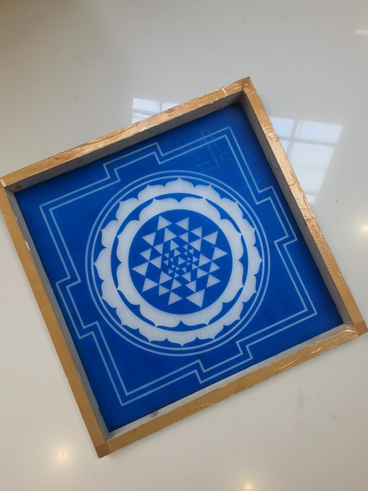 Rangly jumbo Sri Chakra Yantra  Rangoli Stencil Wooden 20*20 Inches Pack of 1 piece
