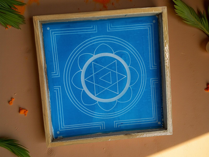 Rangly Ganesh Mandala Yantra Rangoli Stencil Wooden 12x12 Inches Pack of 1 piece