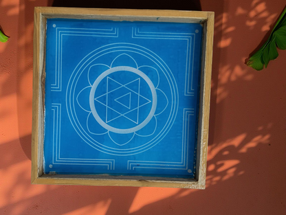Rangly Ganesh Mandala Yantra Rangoli Stencil Wooden 12x12 Inches Pack of 1 piece