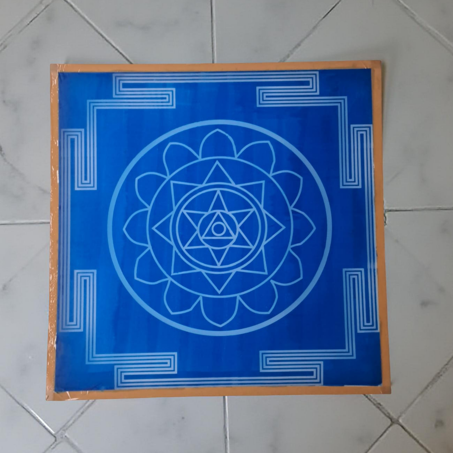 Rangly  Jumbo Surya Mandala Yantra 1 Rangoli Stencil Wooden 30x30 Inches Pack of 1 piece