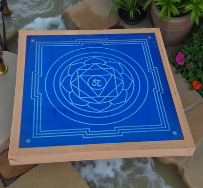 Rangly pratyangira Yantra Rangoli Stencil Wooden 13x13 Inches Pack of 1 piece