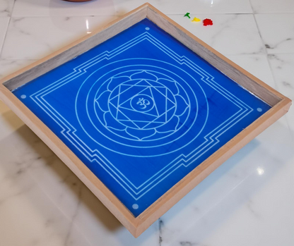 Rangly pratyangira Yantra Rangoli Stencil Wooden 13x13 Inches Pack of 1 piece