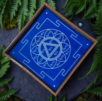 Rangly Siddha kali Yantra Rangoli Stencil Wooden 13x13 Inches Pack of 1 piece