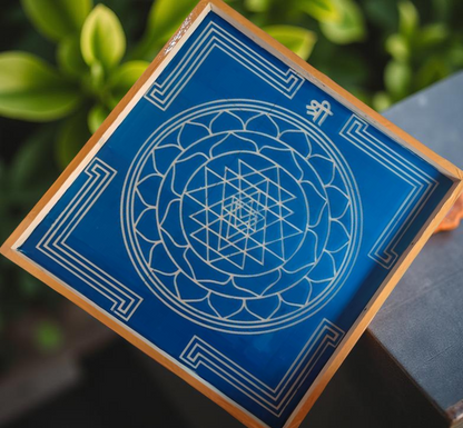 Rangly Jumbo Yantra Rangoli Stencil Wooden  30x30 Inches  Pack of 1 Piece