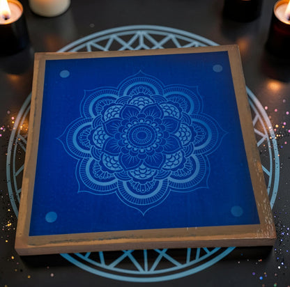 Rangly Mandala Rangoli Design Stencil Wooden 13x13 Inches Pack of 1 piece