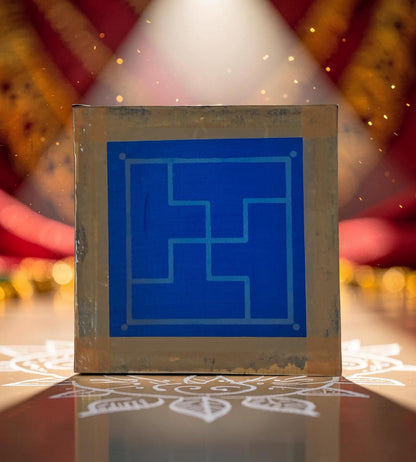 Rangly Swastika padhmam Design 2 Rangoli Stencil Wooden 13*13 Inches Pack of 1 piece