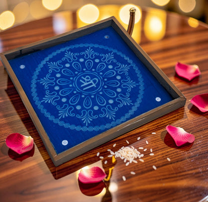 Rangly Shree Mandala  Rangoli Design Stencil Wooden 13x13 Inches Pack of 1 piece