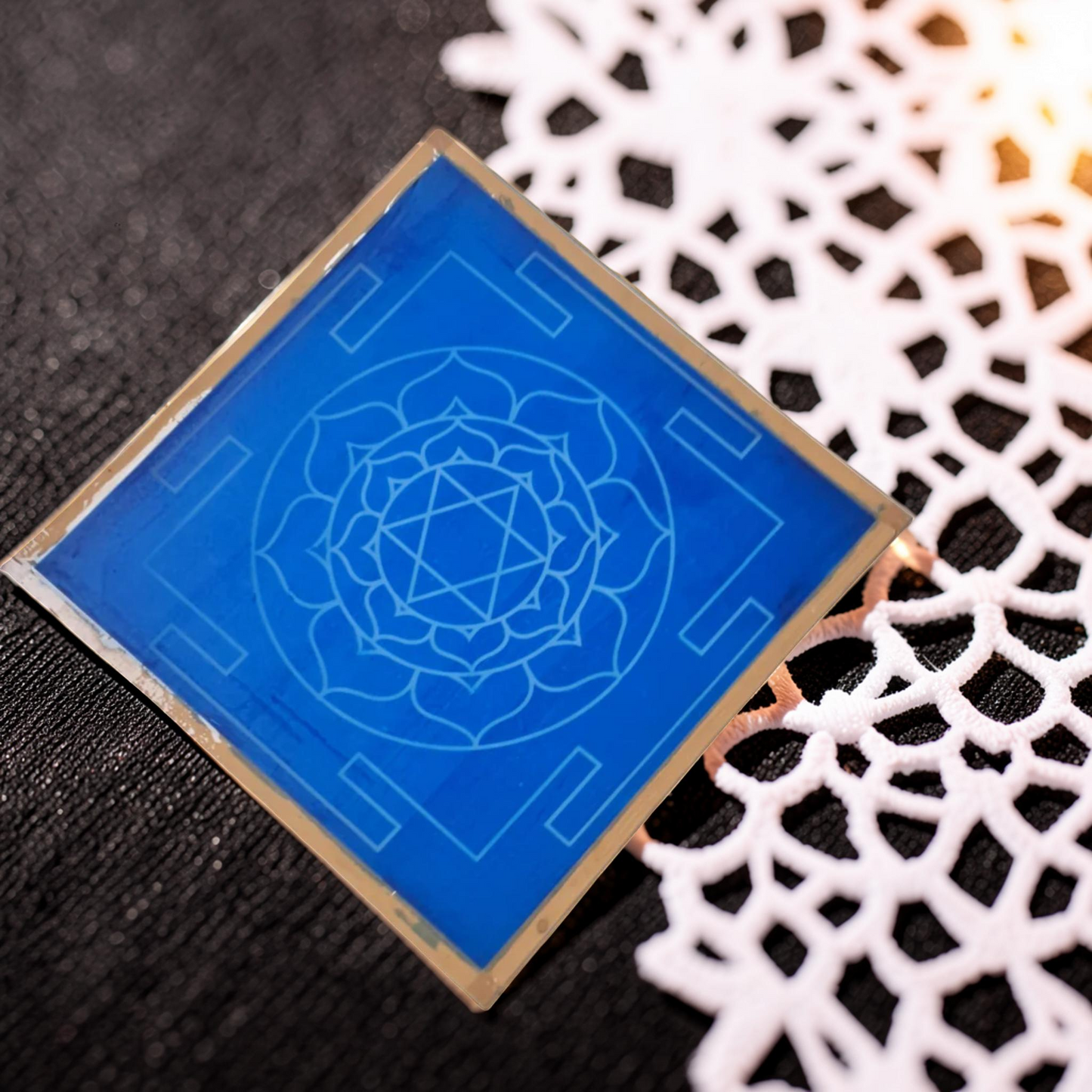 Rangly Jumbo Bhubaneshwari Yantra Rangoli Design Stencil Wooden 30x30 Inches Pack of 1 piece
