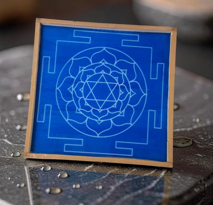 Rangly  Bhubaneshwari Yantra Rangoli Design Stencil Wooden 13x13 Inches Pack of 1 piece