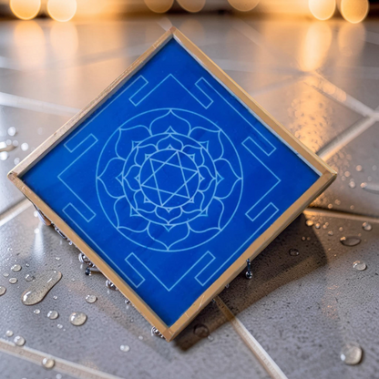 Rangly Jumbo Bhubaneshwari Yantra Rangoli Design Stencil Wooden 40x40 Inches Pack of 1 piece