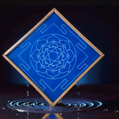 Rangly Jumbo  Bhubaneshwari Yantra Rangoli Design Stencil Wooden 16x16 Inches Pack of 1 Piece