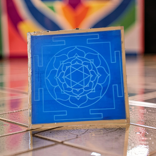 Rangly Jumbo Bhubaneshwari Yantra Rangoli Design Stencil Wooden 30x30 Inches Pack of 1 piece