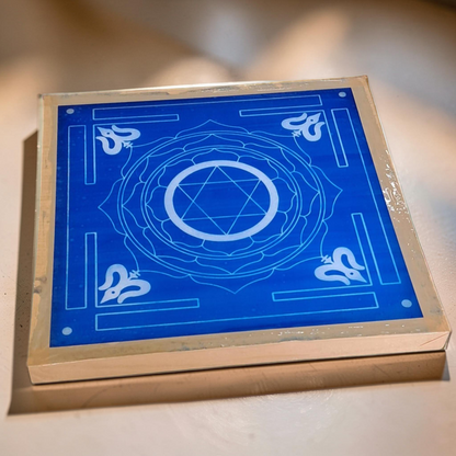 Rangly Jumbo Maha Mrityunjaya Yantra Rangoli Design Stencil Wooden 30x30 Inches Pack of 1 piece