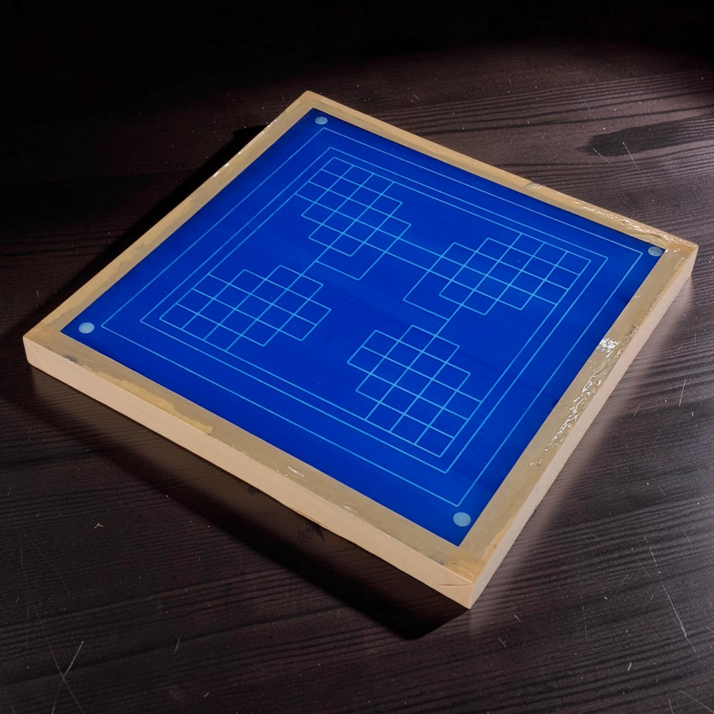 Rangly  Eka lingato bhadra Mandal Yantra Rangoli Design Stencil Wooden 40x40 Inches Pack of 1 piece