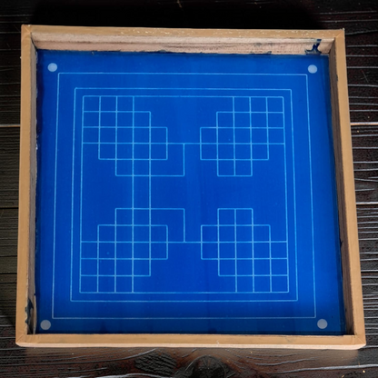 Rangly  Eka lingato bhadra Mandal Yantra Rangoli Design Stencil Wooden 40x40 Inches Pack of 1 piece