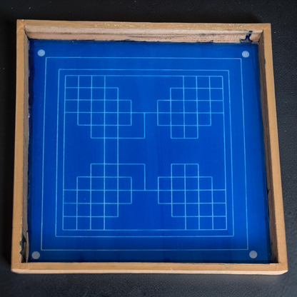 Rangly Eka lingato bhadra Mandal Yantra Rangoli Design Stencil Wooden 30x30 Inches Pack of 1 piece