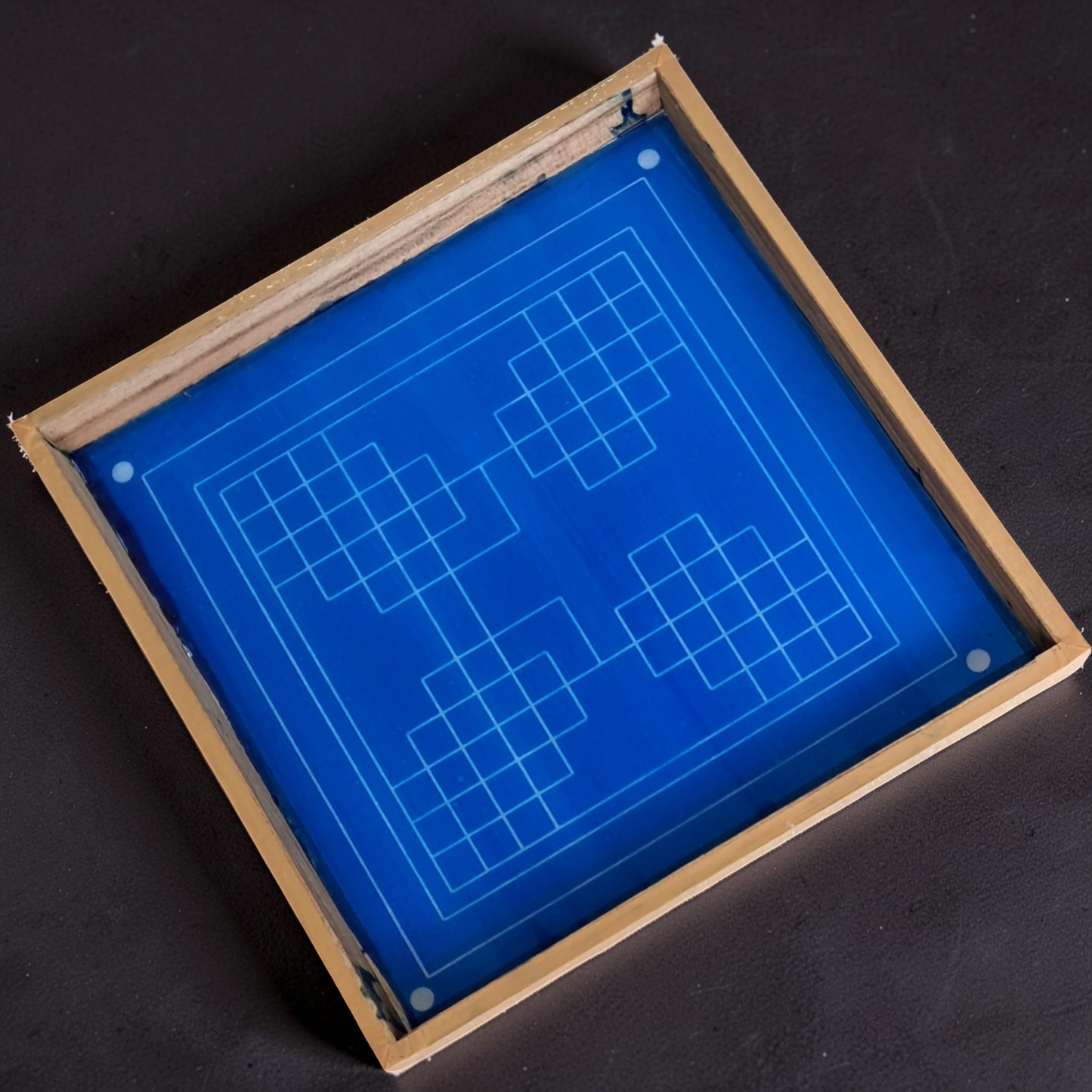Rangly Eka lingato bhadra Mandal Yantra Rangoli Design Stencil Wooden 20x20 Inches Pack of 1 piece