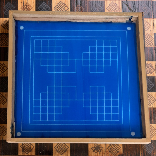 Rangly Eka lingato bhadra Mandal Yantra Rangoli Design Stencil Wooden 13x13 Inches Pack of 1 piece