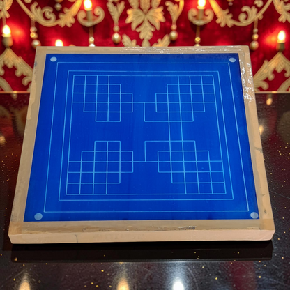 Rangly Eka lingato bhadra Mandal Yantra Rangoli Design Stencil Wooden 20x20 Inches Pack of 1 piece