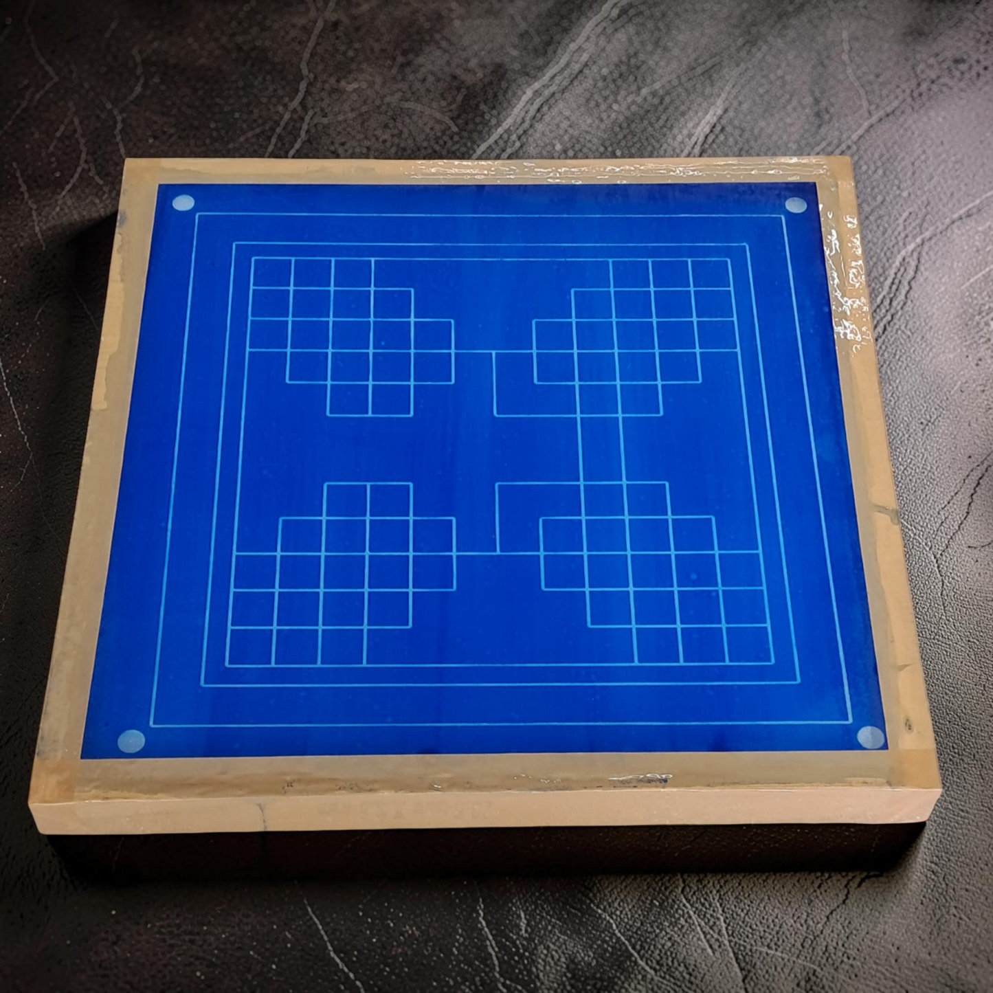 Rangly Eka lingato bhadra Mandal Yantra Rangoli Design Stencil Wooden 25x25 Inches Pack of 1 piece