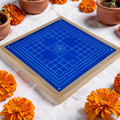 Rangly Vastu Mandala Yantra Rangoli Design Stencil Wooden Pack of 1 piece