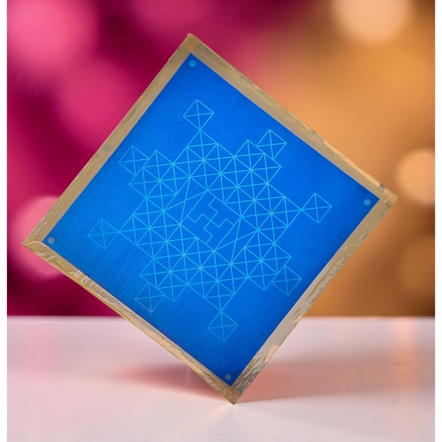 Rangly Sarpa Bali yantra Rangoli Stencil Wooden   Pack of 1 Piece