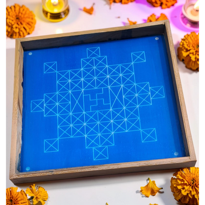 Rangly Sarpa Bali yantra Rangoli Stencil Wooden   Pack of 1 Piece