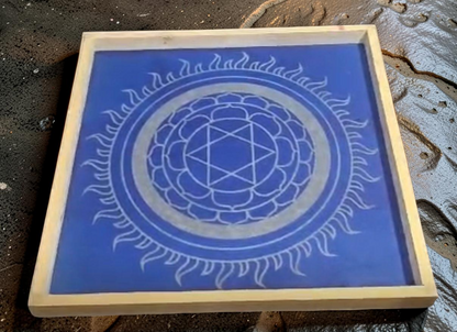 Sudarshanam Yantra  Kolam Stencil  Wooden  Pack of 1 piece