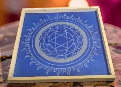 Sudarshanam Yantra  Kolam Stencil  Wooden  Pack of 1 piece