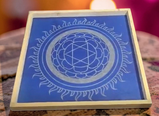 Sudarshanam Yantra  Kolam Stencil  Wooden  Pack of 1 piece
