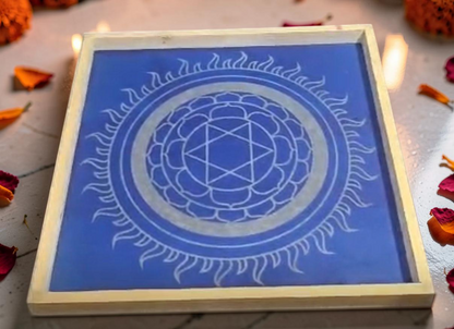 Sudarshanam Yantra  Kolam Stencil  Wooden  Pack of 1 piece