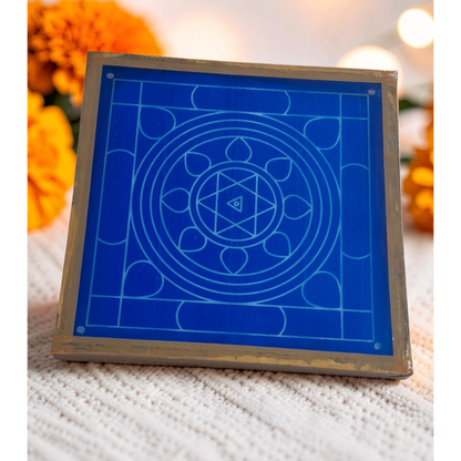Bhagavathy Seva Yantra  Kolam Stencil  Wooden  Pack of 1 piece