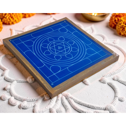 Bhagavathy Seva Yantra  Kolam Stencil  Wooden  Pack of 1 piece