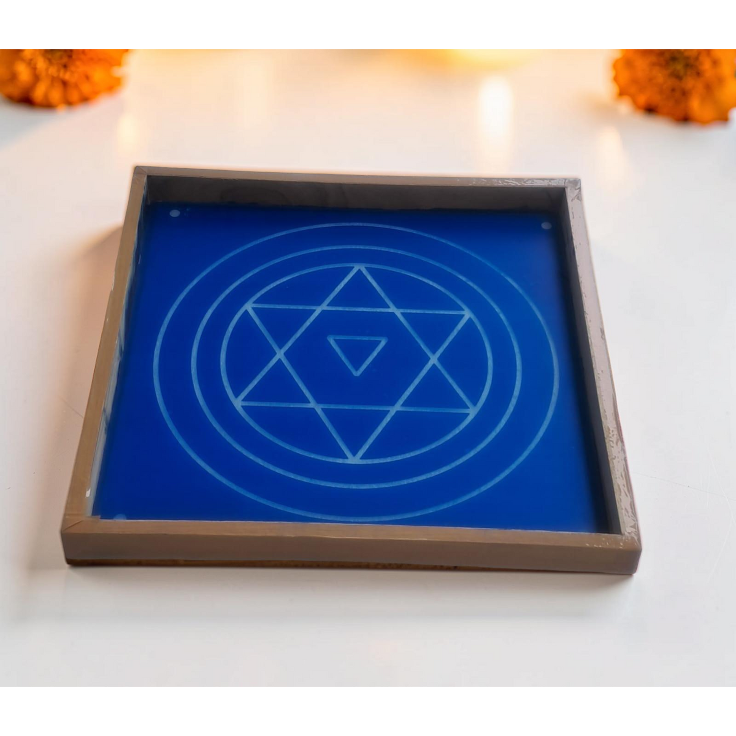 Rangly Jumbo Ganesh Mandal Model 2 Wooden Frame 20x20 Inches Pack of 1 piece