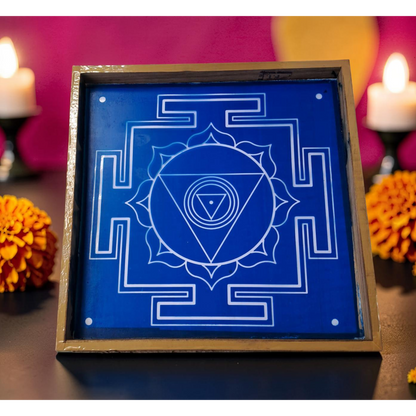 Rangly Chinnamasta Yantra Rangoli wooden Stencil -Elevate Your Spiritual Space