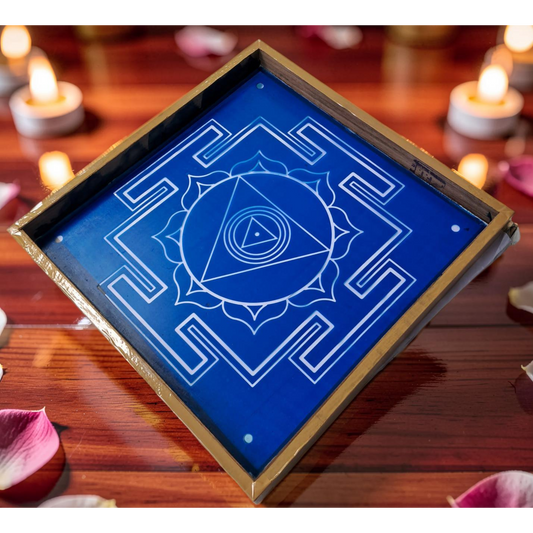 "Chinnamasta" Aspect  Yantra Dasa mahavidya Rangoli wooden Stencil -Elevate Your Spiritual Space