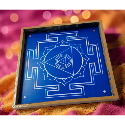 Rangly Chinnamasta Yantra Rangoli wooden Stencil -Elevate Your Spiritual Space