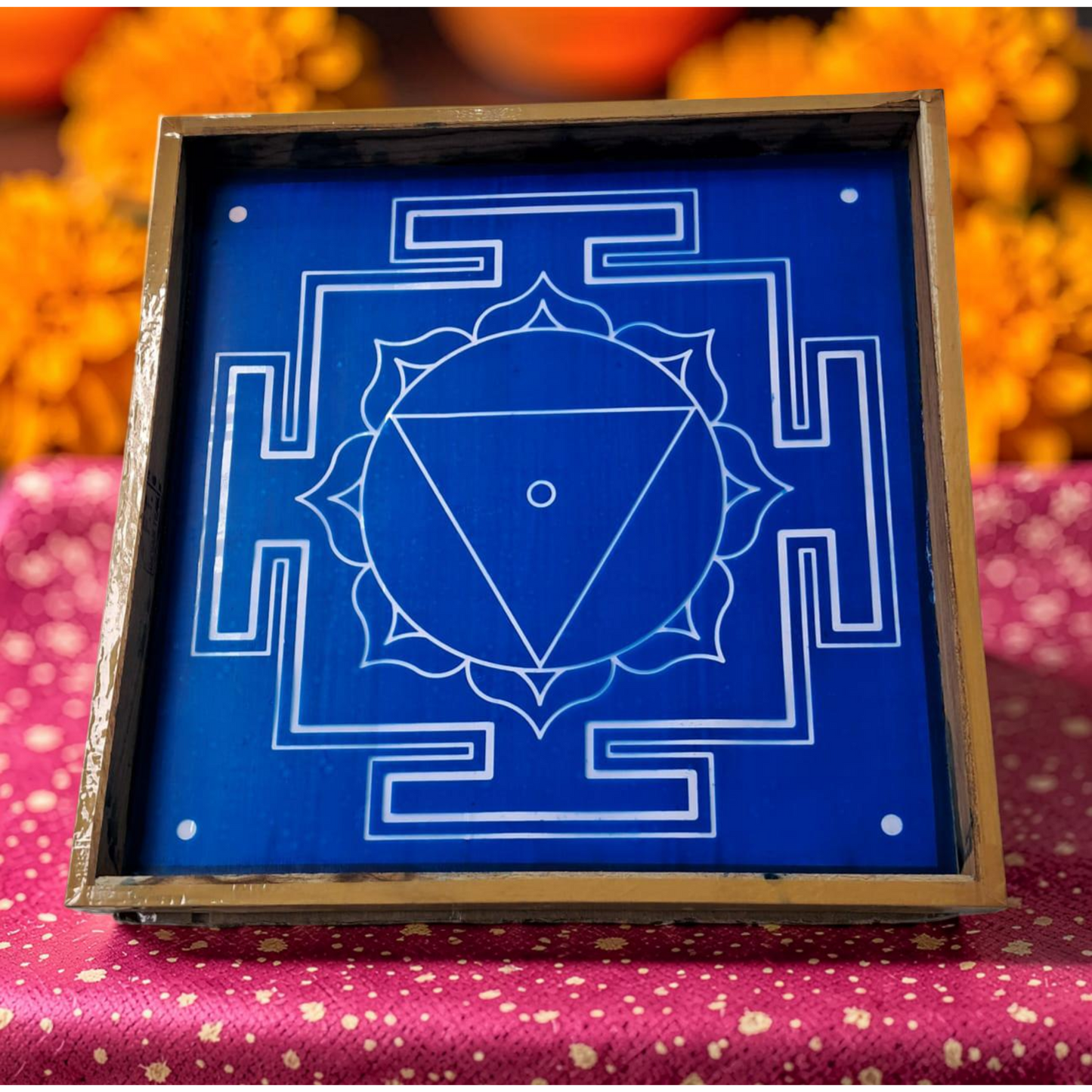 Rangly Tara Yantra Rangoli wooden Stencil -Elevate Your Spiritual Space