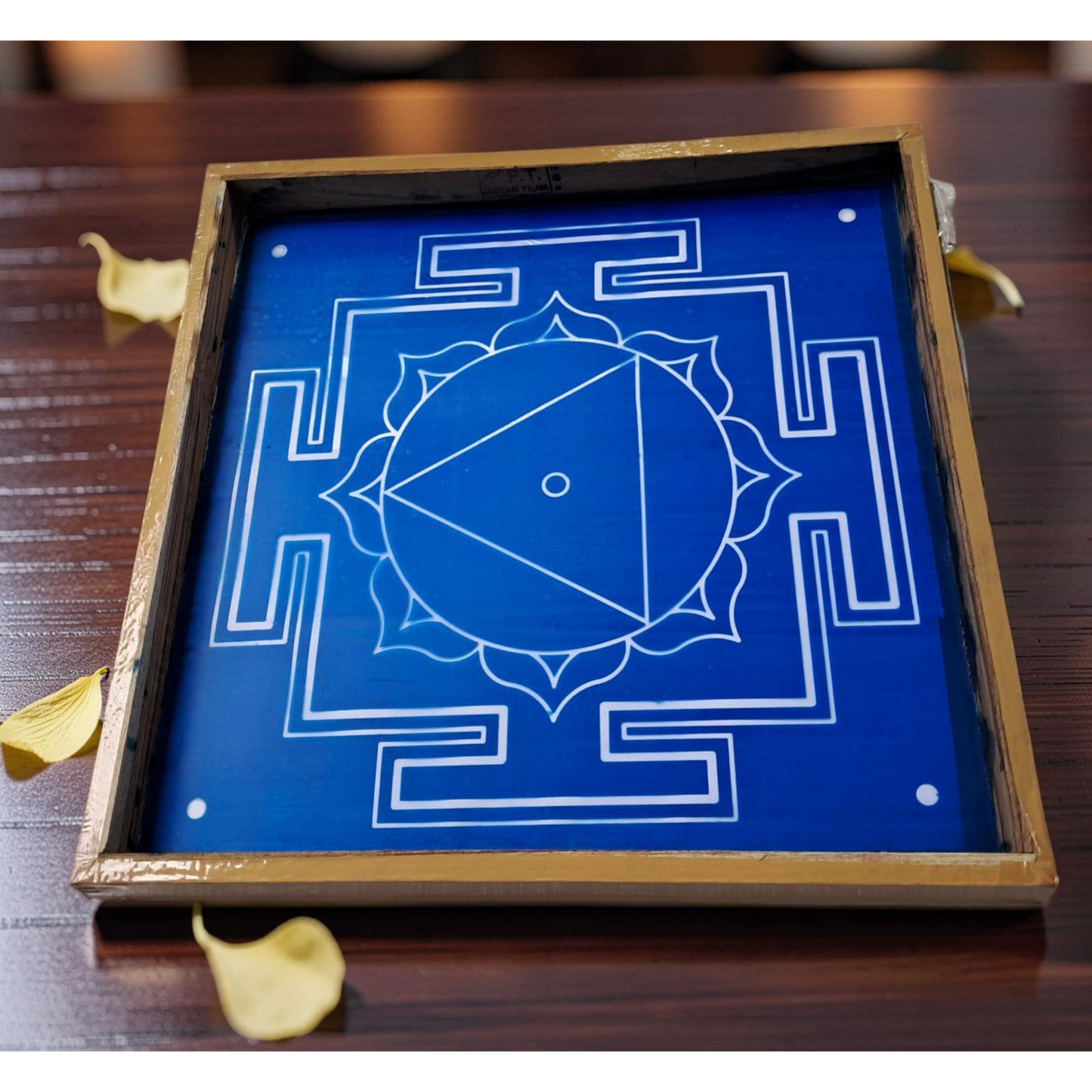 Rangly Tara Yantra Rangoli wooden Stencil -Elevate Your Spiritual Space