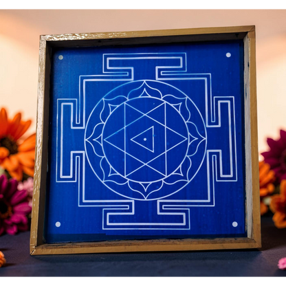 Rangly Dhumavati  Yantra Rangoli wooden Stencil -Elevate Your Spiritual Space
