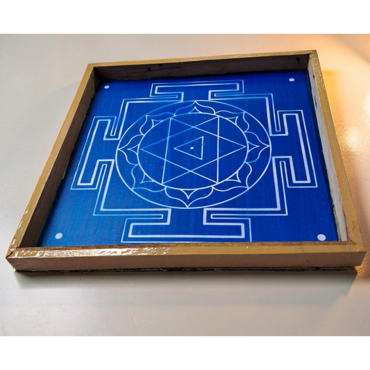 " Dhumavati " Aspect Yantra Dasa mahavidya Rangoli wooden Stencil -Elevate Your Spiritual Space