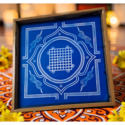 Rangly Vasthu Yantra Rangoli wooden Stencil -Elevate Your Spiritual Space