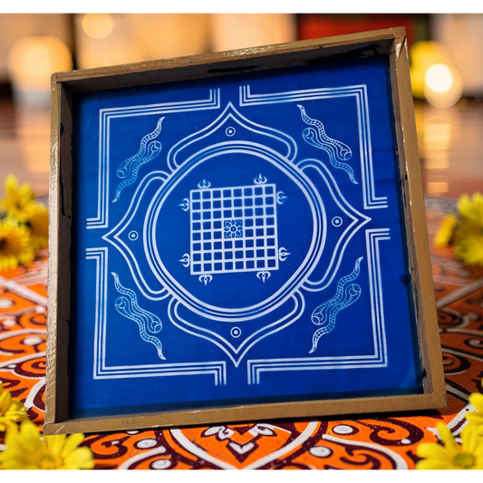 Rangly Vasthu Yantra Rangoli wooden Stencil -Elevate Your Spiritual Space